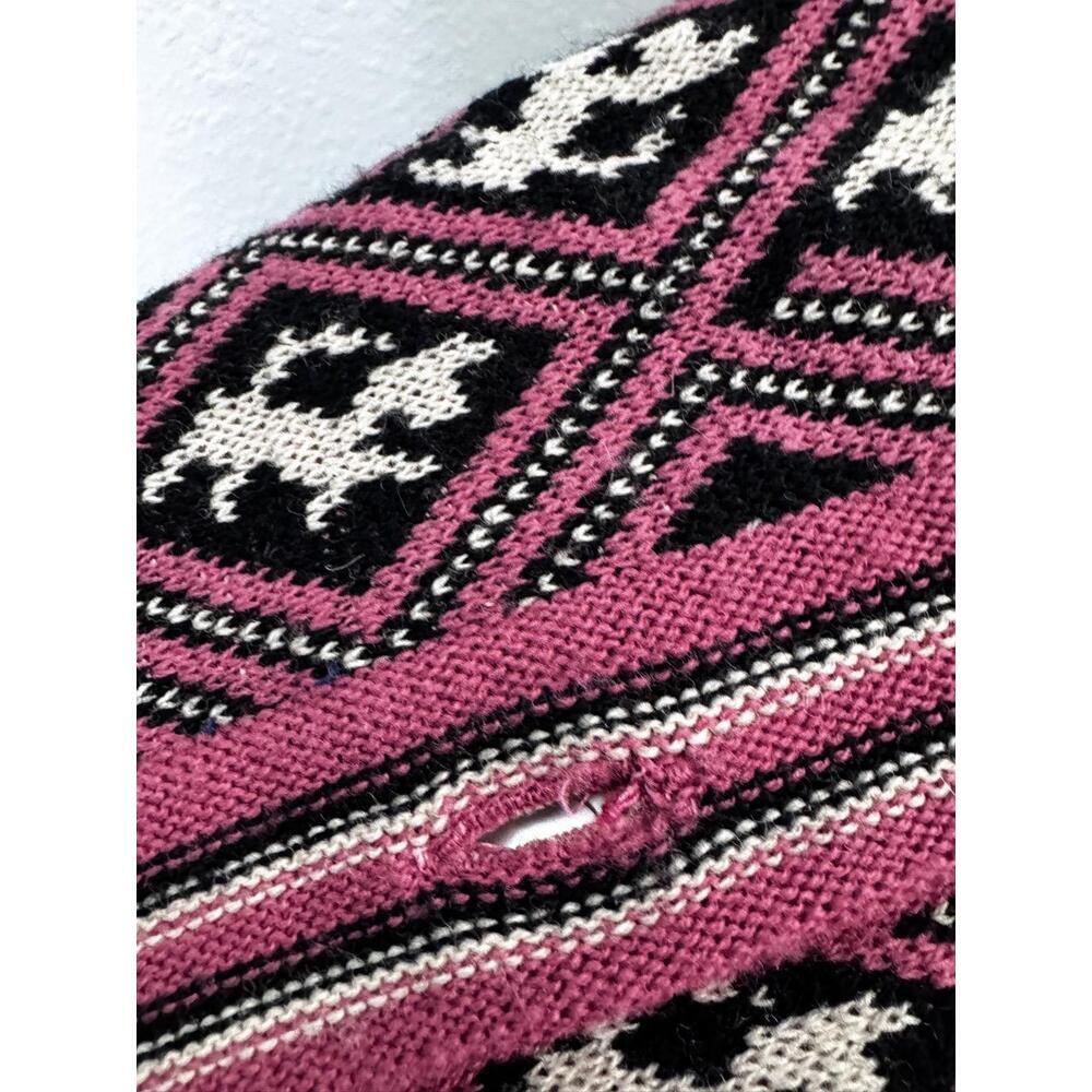 Antony Glasgow Scottie Pattern Button Down VNeck  Knit Cardigan Womens Vintage - Picture 8 of 10
